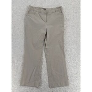 Rafaella Curvy Womens Beige Cropped Pants Size 4P